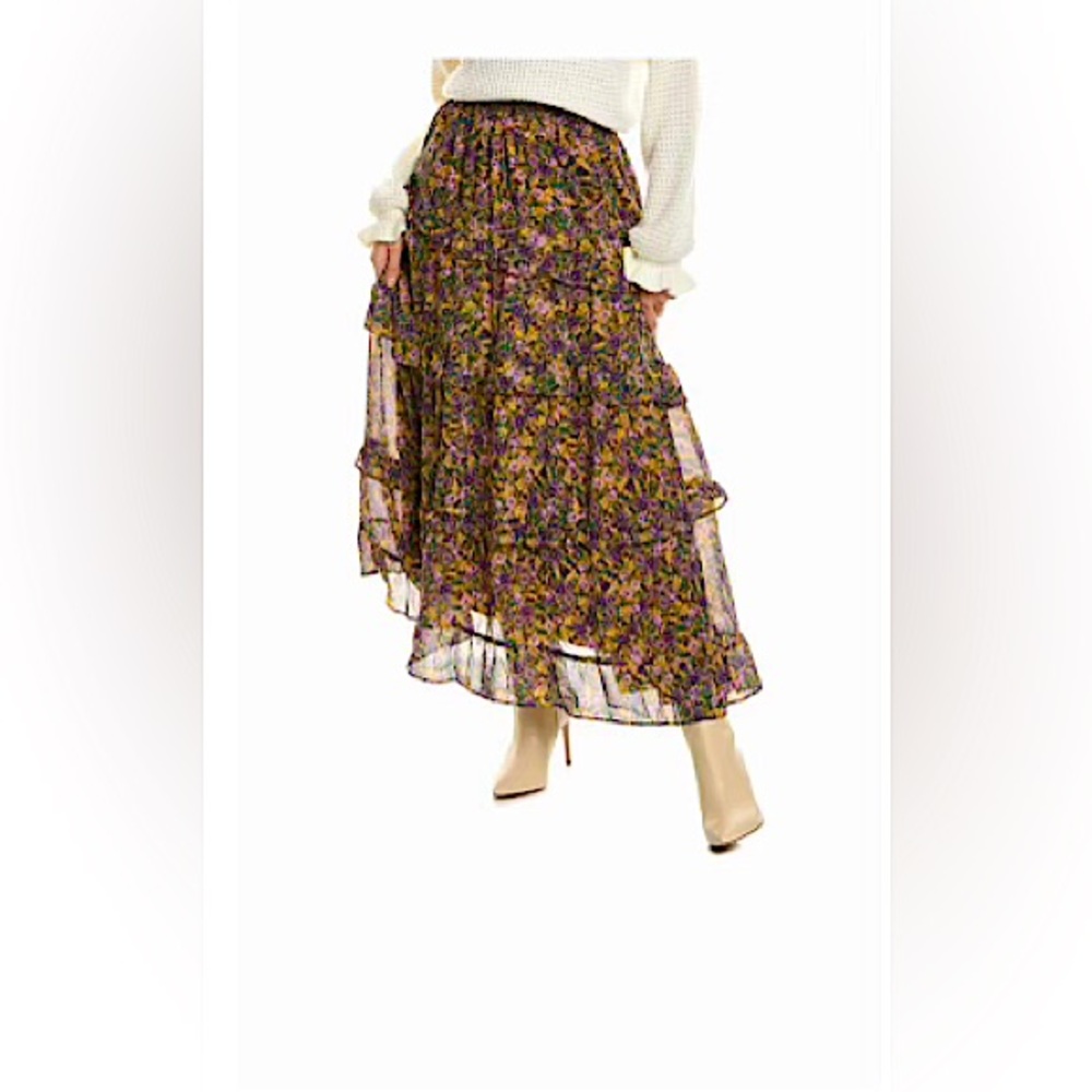 NWOT Lost + Wander Mauve Medley Skirt